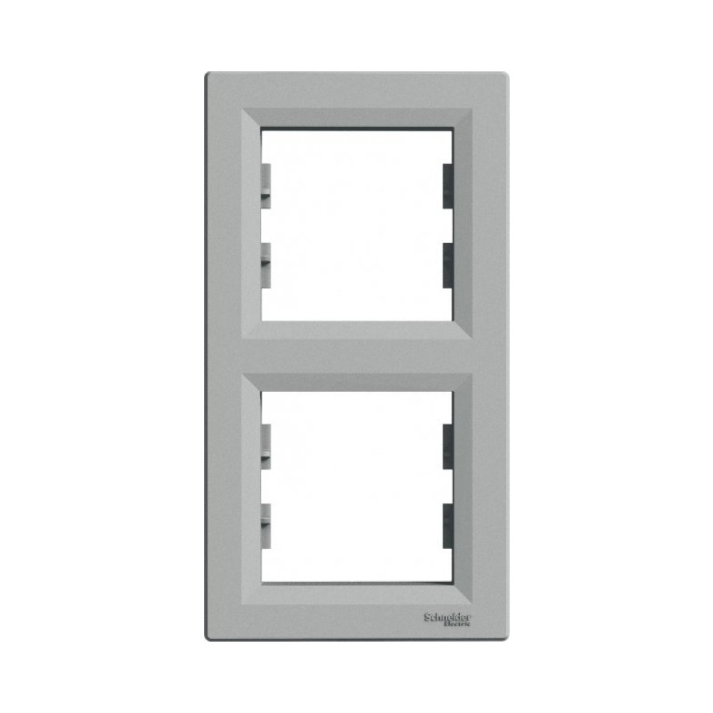 Рамка 2-х кратна вертикальна "ASFORA" алюміній (C1) EPH5810261