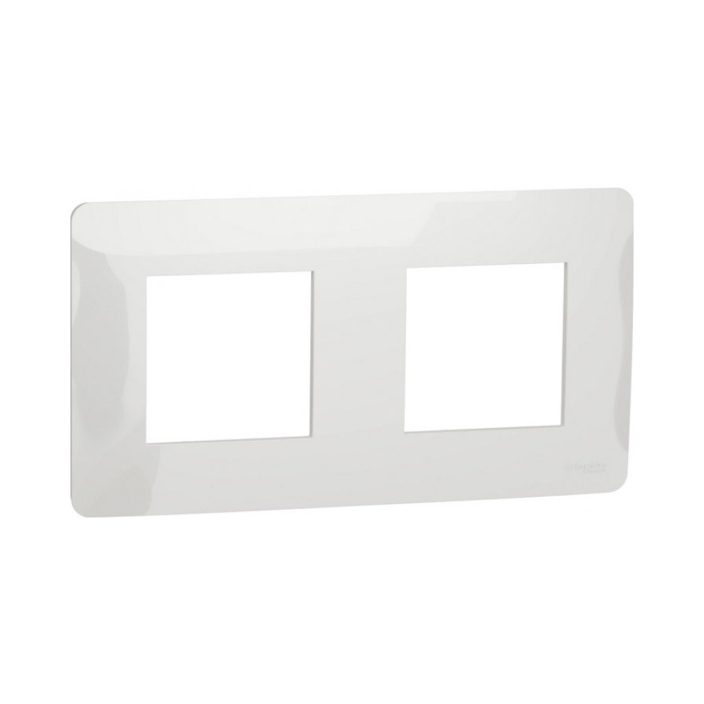 Рамка Schneider Electric Unica New Studio біла 2-кратна (C1) NU200418