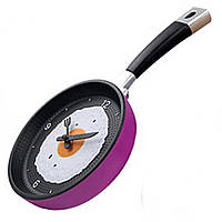Часы настенные "Сковорода" (19 х 36 х 5 см) Фиолетовый