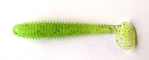 Приманка силіконова для риболовлі Taipan Slim View Fat, 3,3 дюйми, 6шт/уп, колір №06 Chartrease