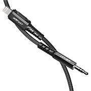 Кабель (перехідник) ACEFAST C1-06 Lightning - Mini-jack 3.5 мм 0.18 м Чорний