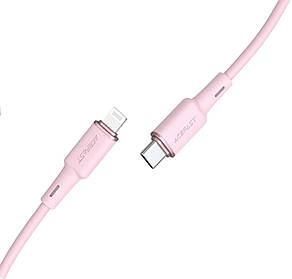 Кабель для зарядки телефона/ смартфона ACEFAST C2-01 Type-C - Lightning 3 А 1.2 м Рожевий, фото 4