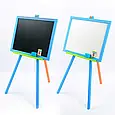 Мольберт магнітний-кольоровий 130, Дошка ш40*в55см, Висота 100см/ матеріал/сосна, фото 2