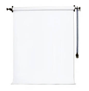 Вініловий студійний фон 2.72 х 5 м білий для потолочно-настінних кріплень AG Super Matt VINIL BD-PRO White