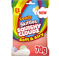 Жевательные конфеты Skittles Squishy Cloudz Fruit 70 г