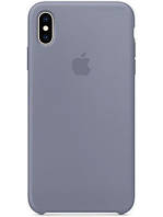 Чохол Silicone Case (AA) Для Apple iPhone X / XS (Сірий / Lavender Gray)