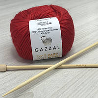 Пряжа Gazzal Baby Wool XL цвет 811 Красный