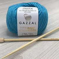 Пряжа Gazzal Baby Wool XL цвет 820 Бирюзовый