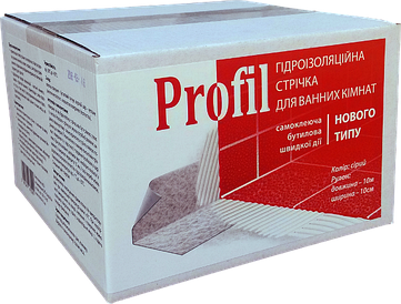 Стрічка бутилова гідроізолювальна 100 мм*10м Profil Soudal