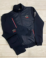 Спортивний костюм теплий Paul & Shark чоловічий чорний Пол Шарк зимовий спорт костюм, фото 5