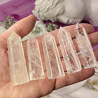 Обеліск Гірський кришталь, стовпчик з натурального білого кварцу, вага 15-30 г, висота 5-6 см, кристал кварцу