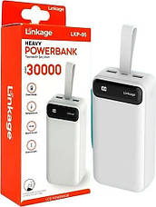 Power Bank LINKAGE LKP-05 30000 mAh | Повербанк із ліхтариком, фото 5