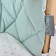 Бортики захист для дитячого ліжечка стьобані Монако м'ята топ, фото 4