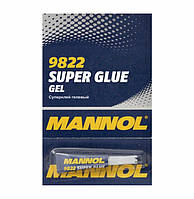 9822 GEL Super Glue 3гр /Гель супер клей MANNOL