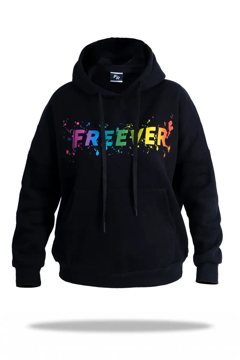 Толстовка жіноча Freever WF 5409 чорна 2XL, фото 1