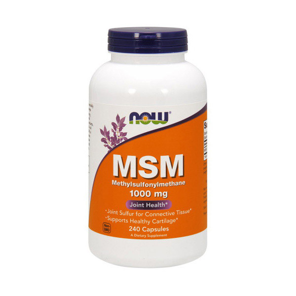 МСМ (метилсульфонілметан) Now MSM 1000 mg 240 caps