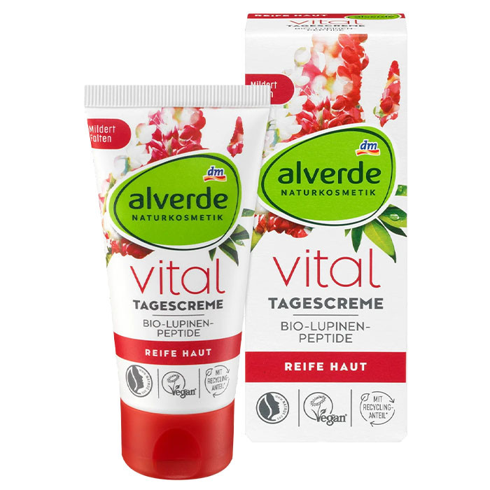Крем для обличчя Alverde Vital денний 50 мл