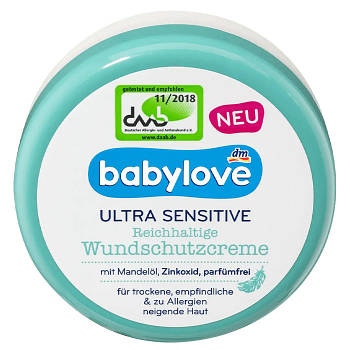 Крем проти попрілостей Babylove Wundschutzcreme для дітей 150 мл