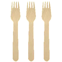 Виделка дерев'яна одноразова 16 см (1/уп/250/шт)