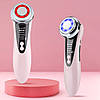 Мікрострумовий масажер для обличчя 5в1 Facial Massager W-618D з LED терапією для догляду за шкірою рожевий, фото 10