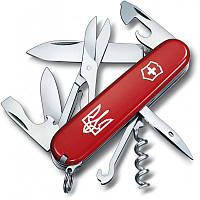 Швейцарський ніж складаний Victorinox багатофункціональний 14 функцій червоний з білим тризубцем 91 мм. 2203416