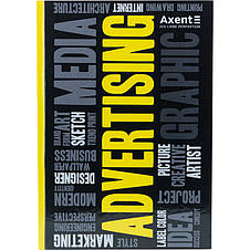 Зошит А-4 80арк. тв.обкл. Axent Colors 8421 mix, фото 2