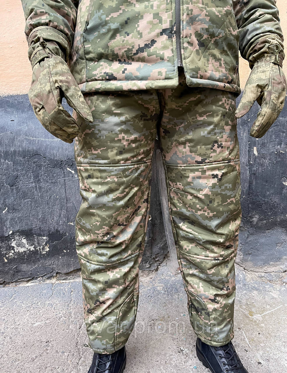 Военные зимние штаны болотный пиксель L - фото 1 - id-p1709645031