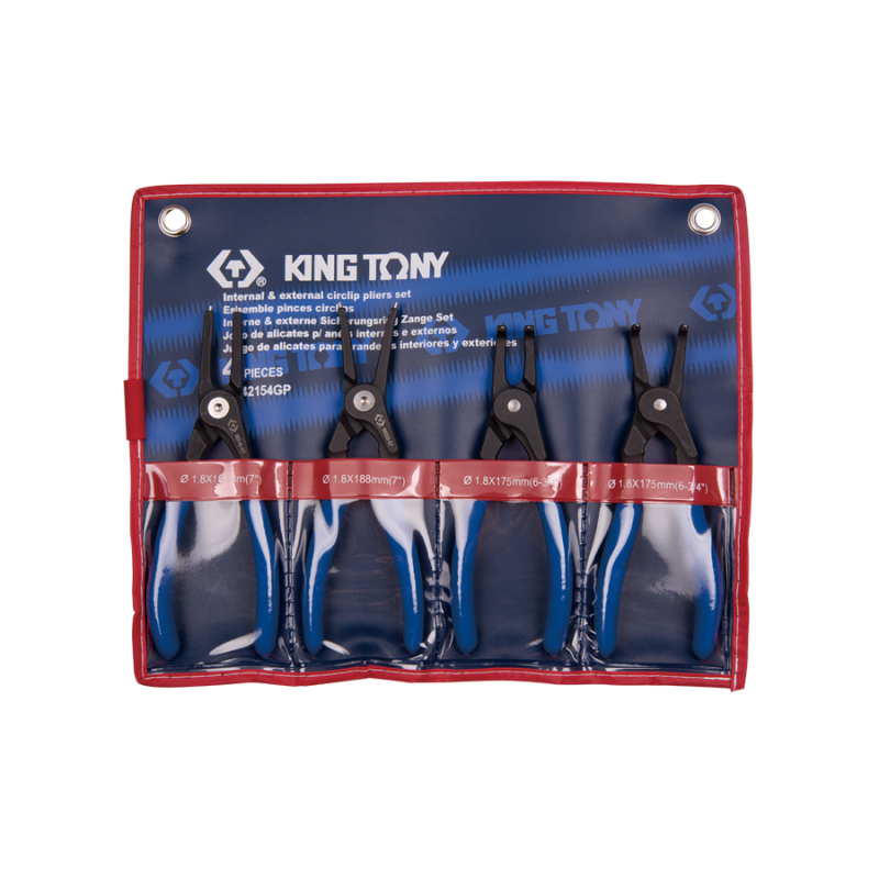 Набір знімачів стопорних кілець посилені 4 пр. King Tony 42154GP, фото 1