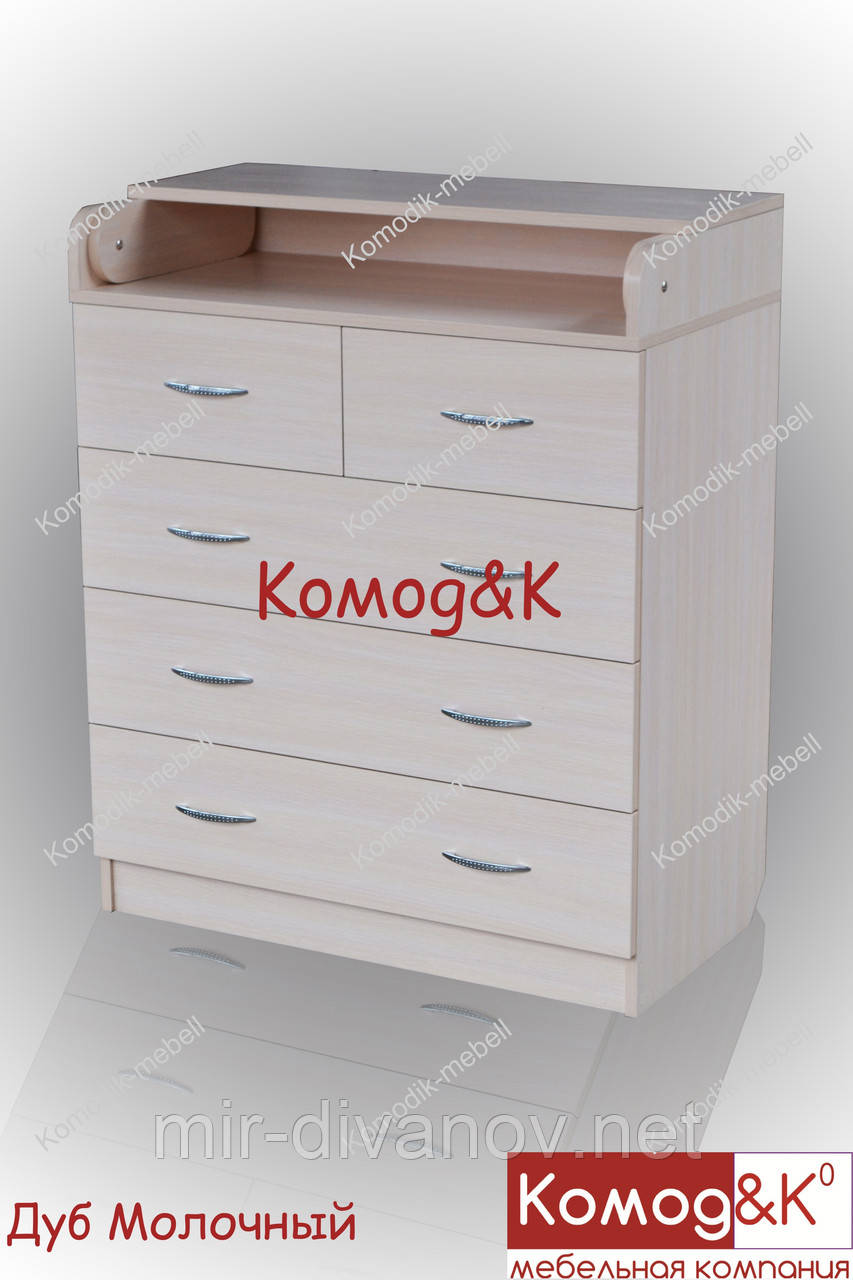 Комод пеленатор колір Дуб Молочний