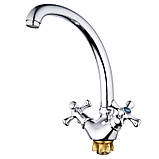 Змішувач для кухні WEZER TLB4-827, хром, фото 3