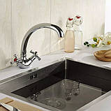 Змішувач для кухні WEZER TLB4-827, хром, фото 2