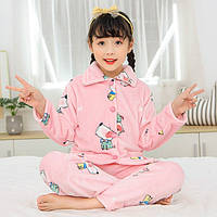 Пижама детская теплая Пес Жужа CATT 110 розовый