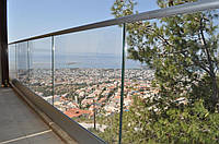 Скляні конструкції для огорожі терас, фото 1