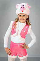 Карнавальный костюм Хрюшка для девочки размер 30-32