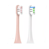 Насадка на Xiaomi Soocas X1/X3/X5/V1 для зубной электрощетки x3u сменные насадки toothbrush Clean Black (2 шт) Розовая и Белая