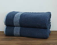 Махровое полотенце Сауна 100 150 Турция, плотность 550 Amsterdam цвет: синий