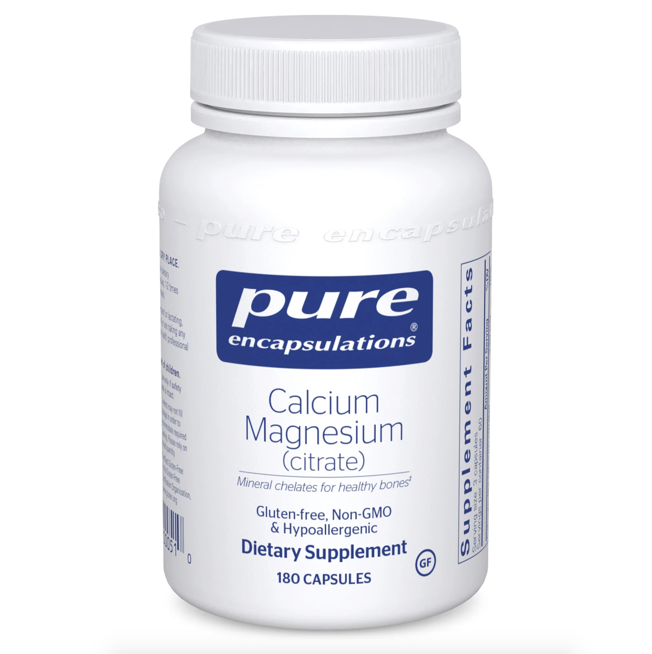 Pure Encapsulations Calcium Magnesium Citrate / Кальцій магній цитрат 180 капс