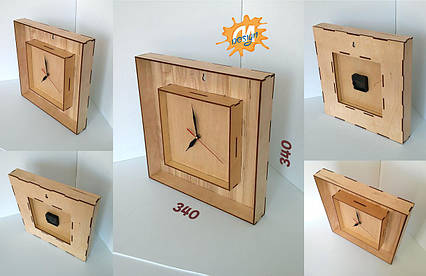 Корпус годинника для декору 340х340х50, фото 1
