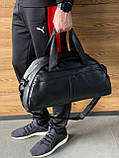 Чоловіча спортивна сумка Nike для фітнесу та тренувань Міські сумки Найк з екошкіри, фото 3