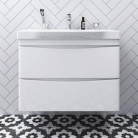 Тумба з раковиною підвісна 80 см, білий колір AM.PM M80-FHX0802-WC0802-38 Like