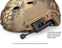 Тактический фонарь на каску военную Princeton Tec Charge-MPLS с креплениями черний ОРИГІНАЛ, США