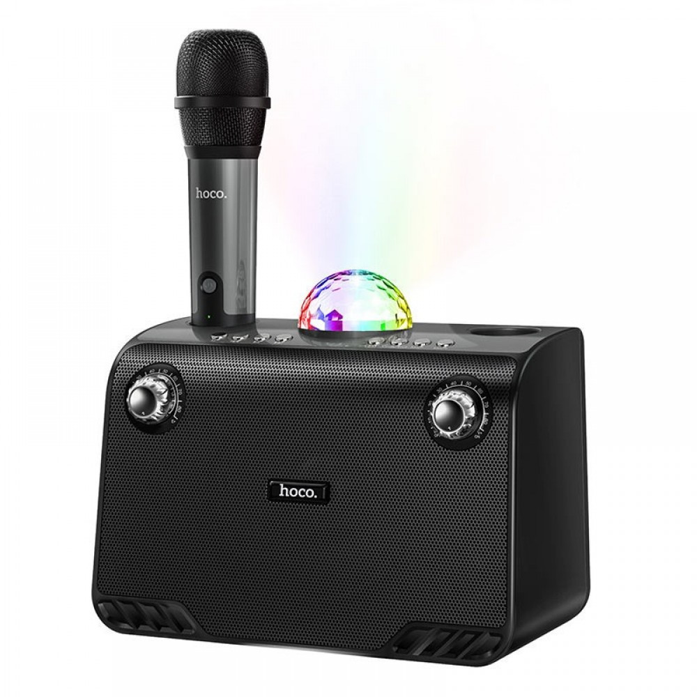 Портативна колонка з Bluetooth і караоке HOCO BS41 з мікрофоном, чорна