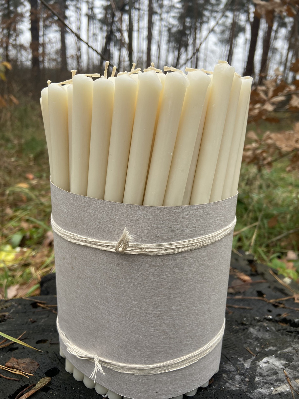 Свічка парафінова столова висота 25 см Біла, hotdeal, фото 1