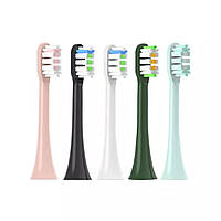 Насадка на Xiaomi Soocas X1/X3/X5/V1 для зубної електрощітки x3u змінні насадки toothbrush Clean Black (2 шт.)