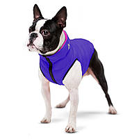Двусторонняя курточка для собак AiryVest розово-фиолетовая