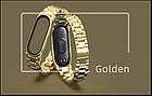 Ремінець MiJobs Metal Strap для Xiaomi Mi Band 7 Gold, фото 3