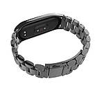 Ремінець MiJobs Metal Strap для Xiaomi Mi Band 7 Black, фото 5