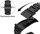 Ремінець MiJobs Metal Strap для Xiaomi Mi Band 7 Black, фото 6