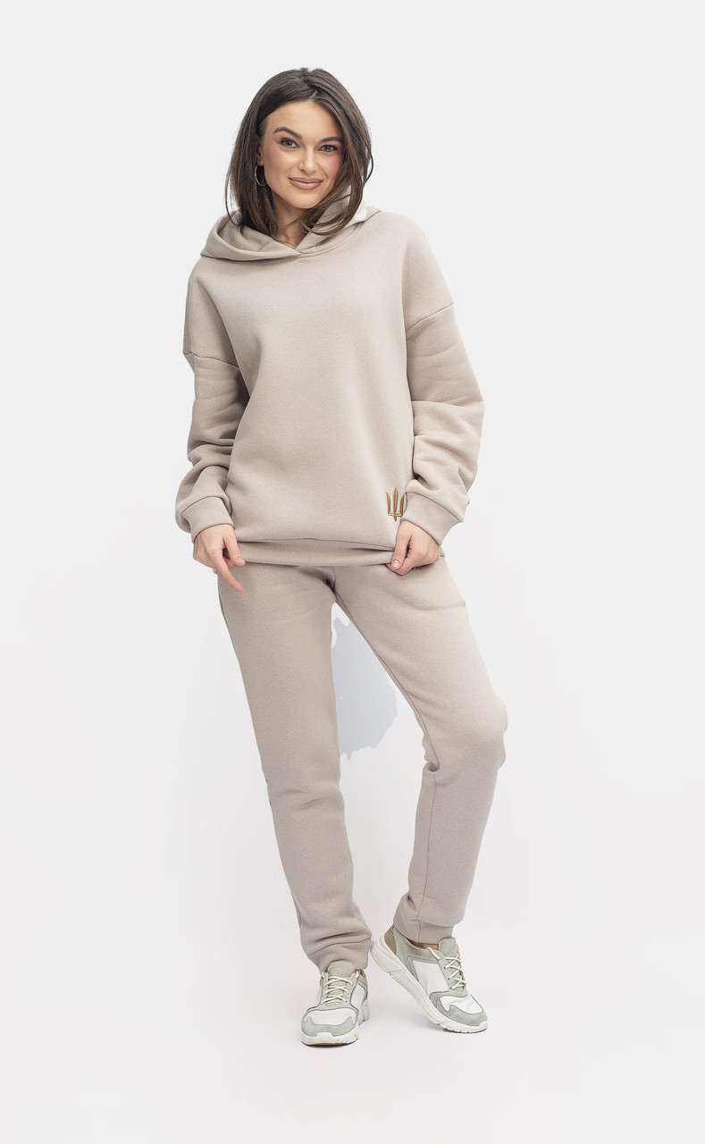Жіночий теплий світшот-oversize і штани