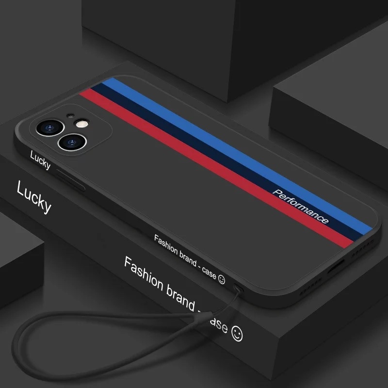 Силіконовий чохол BMW для Iphone 7/ Iphone 8 ультратонкий чорний чоловічий